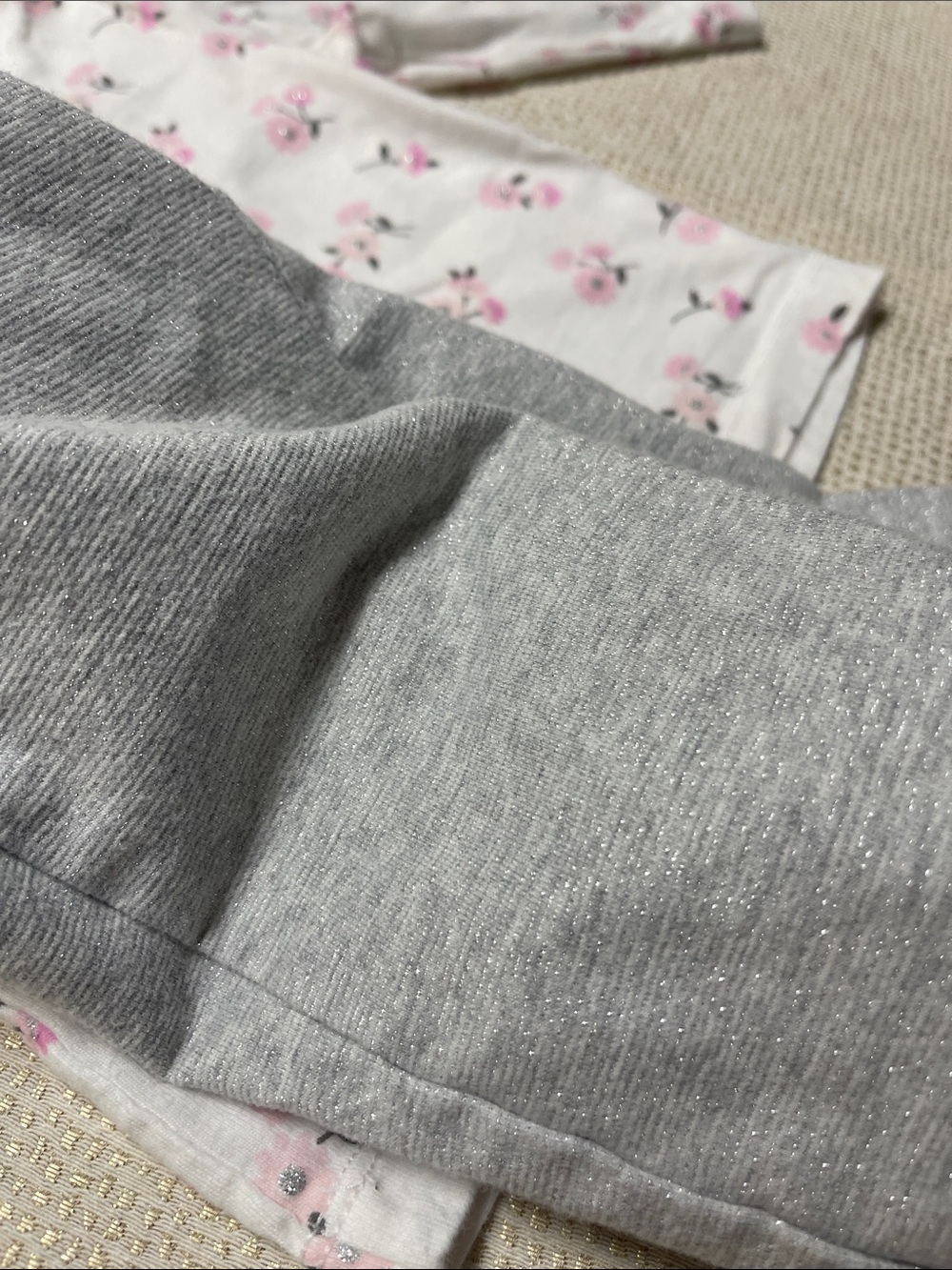 Little Me Pink Floral Long-Sleeve Top & Gray Leggings - Picture 6 of 6